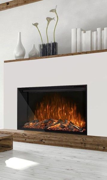 Experience timeless charm and modern warmth with the Modern Flames Redstone Electric Fireplace. Transform your space with its traditional look and advanced features. Modern Flames Electric Fireplaces, Electric Modern Fireplace, Venetian Plaster Electric Fireplace, Boho Electric Fireplace, Rental Friendly Fireplace Makeover, Sleek Fireplace Ideas, Electric Fireplace Modern Design, Corner Fireplace Built Ins, White Modern Fireplace