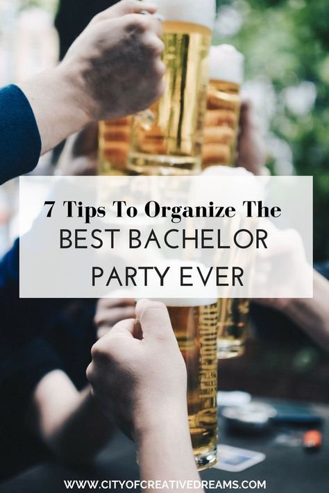 7 Tips To Organize The Best Bachelor Party Ever || wedding | bachelor party | groomsmen  || #wedding #bachelorparty #groomsmen || Bachelor Party Cookies, Bachelor Party Food, Bachelor Party Activities, Bachelor Party Koozies, Bachelor Party Checklist, Bachelor Party Destinations, Bachelor Party Planning, Bachelor Party Themes, Best Man Duties