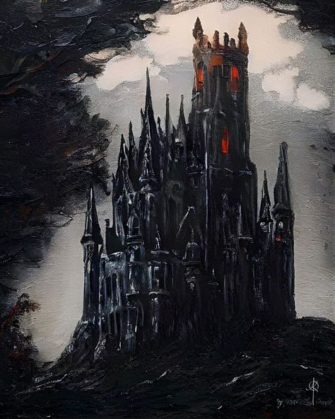 Art print, print, poster, gothic, gothic artwork, home décor, castle Castle Oil Painting, Dracula Art, Dracula's Castle, Vampire Castle, Dracula Castle, Castle Painting, Dark Castle, Gothic Castle, Castle Art