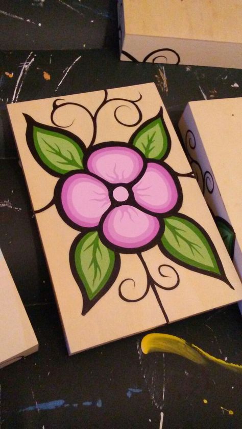 Indigenous Painting Ideas, Native Painting Ideas, Native Drawings Easy, Wood Box Painting Ideas Easy, Painted Box Ideas Simple, Flower Canvas Painting, Cute Easy Paintings, Most Beautiful Places On Earth, Flower Painting On Canvas