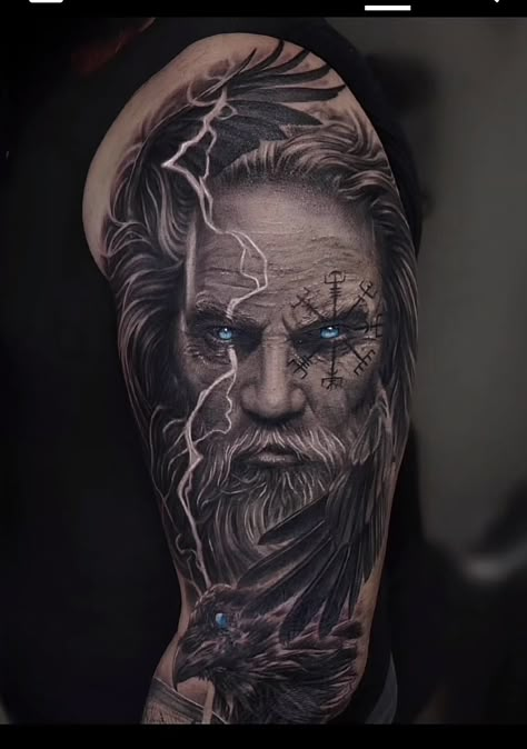 Berserker Tattoo, Tattoo Odin, Valhalla Tattoo, Calf Tattoo Ideas, Armour Tattoo, Viking Tattoos For Men, Thor Tattoo, Viking Warrior Tattoos, Warrior Tattoo Sleeve