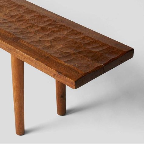 Wooden Bench Table, Zen Furniture, Nakashima Furniture, Woodworking At Home, Handmade Furniture Design, Handmade Wood Furniture, Old Wood Floors, Oak Bench, Woodworking Inspiration