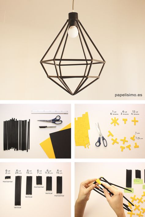 Lampara con pajitas diy straws lamp paso a paso Potpourri Stovetop, Do It Yourself Decoration, Diy Luminaire, Koti Diy, Diy Straw, Exterior Christmas, Diy Decoracion, Diy Lampe, Diy Wand