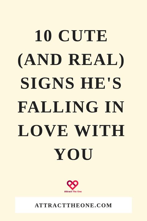 10 Cute (And REAL) Signs He's Falling In Love With You Signs He Is The One, Signs He Is Falling In Love With You, Signs Your Falling In Love, Signs Of Falling In Love, Signs You Are In Love, Pining For Someone, How You Know Your In Love, How Do I Know If Im In Love, Hes A 10 But