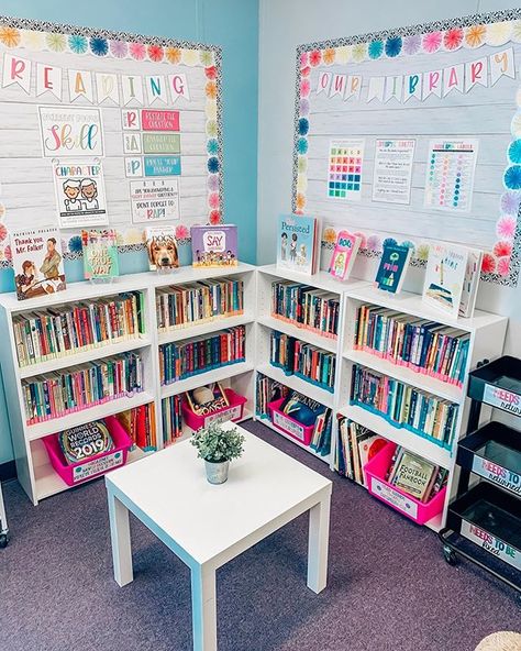 Classroom Comfy Corner, Classroom Library Set Up, Grade 5 Classroom, Classroom Set Up, 1st Grade Classroom Set Up, Classroom Library Ideas, Classroom Instagram, Classroom Arrangement, Classroom Goals