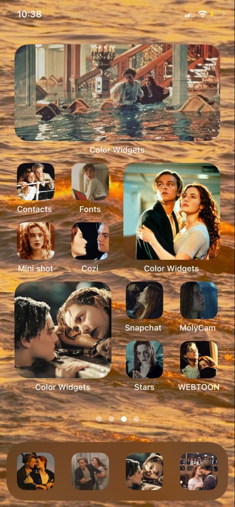 Titanic Homescreen, Snapchat Nicknames, Ios Ideas, Titanic Movie, Vampire Diaries Wallpaper, Phone Ideas, 80s Aesthetic, Phone Theme, Phone Organization