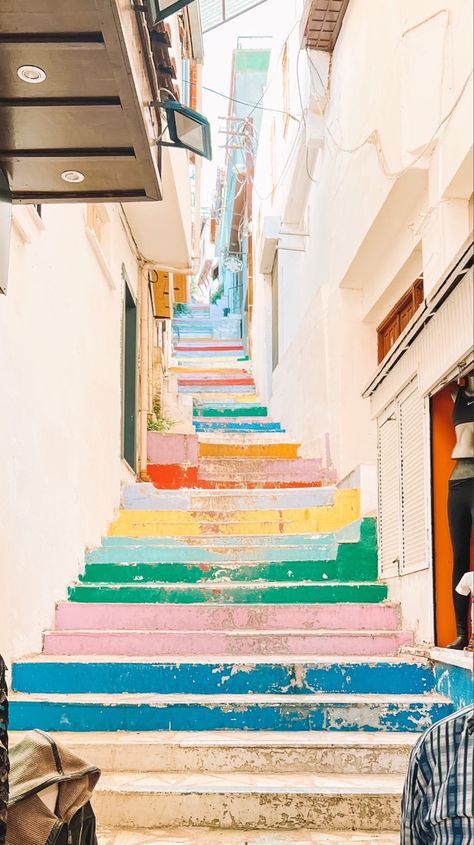 Kusadasi Turkey Aesthetic, Turkey Kusadasi, Rainbow Stairs, Turkish Riviera, Kusadasi Turkey, Europe 2023, Healing Era, Kusadasi, Europe Outfits