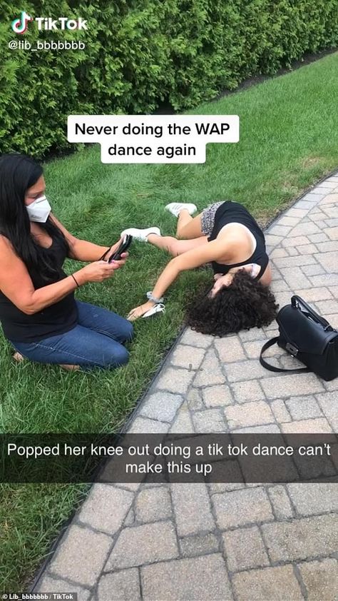 TikTok users injure themselves twerking to Cardi B's hit WAP - with one taken to hospital | Daily Mail Online Casual Preppy Outfits, Dance Routines, Farm Heroes, Hit Songs, Cardi B, Preppy Outfits, Daily Mail, Dancer, Songs