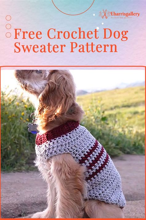 Free Crochet Dog Sweater Pattern(Customisable) Free Crochet Pattern For Small Dog Sweater, Crochet Xxxs Dog Sweater Free Pattern, Crochet Dog Sweater Free Pattern Easy, Easy Small Dog Sweaters Crochet Free, Crochet Sweater For Dogs Free Pattern, Crochet Gifts For Dog Lovers, Easy Dog Sweater Pattern, Free Crochet Small Dog Sweater Free Pattern, Small Dog Crochet Patterns Free