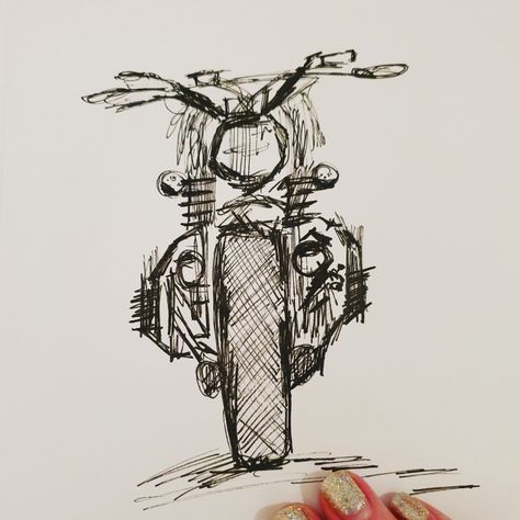 Motorbike art black pen fineliner art ride Vintage Art Sketches, Pen Drawing Inspiration, Things To Draw On Yourself With Pen, Black Fineliner Art, Pen Sketch Ideas Sketchbooks, Biro Doodles, Black Pen Drawing Sketches, Motorcycle Men Drawing, Japan Sketch Drawings