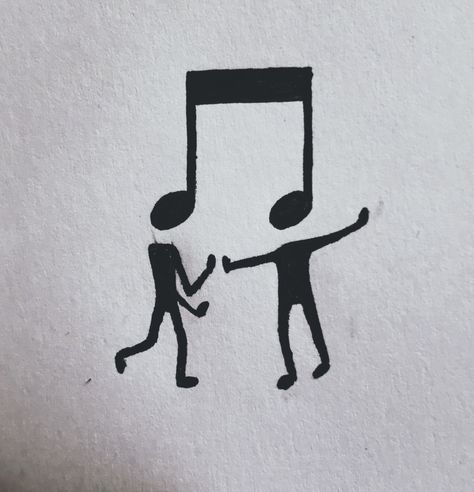 Music Symbol Drawing, Easy Drawings Music, Drum And Bass Tattoo, Gestalt Tattoo, Easy Music Drawings, Cute Music Doodles, Music Symbols Tattoo, Music Art Sketch, Music Notes Tattoo Designs