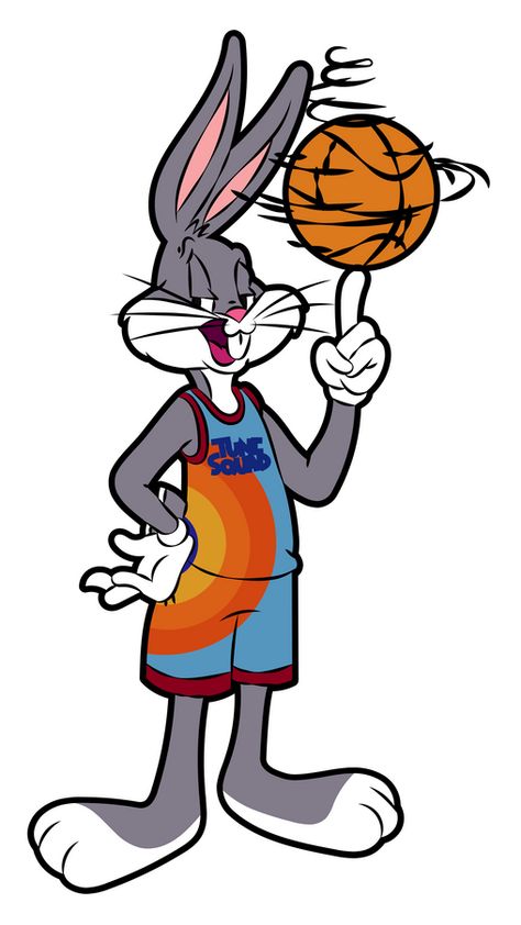 We think you have already seen this funny character in a basketball game in Space Jam 2 with legendary LeBron James and our fanart Bugs Bunny Basketball Sticker. Our favorite anthropomorphic rabbit... Space Jam Characters Looney Tunes, Bugs Bunny Characters, Basketball Cartoon Character, Basketball Drawing Ideas, Basketball Cartoon Art, Bucks Bunny, Basketball Doodle, Anthropomorphic Rabbit, Bunny Basketball