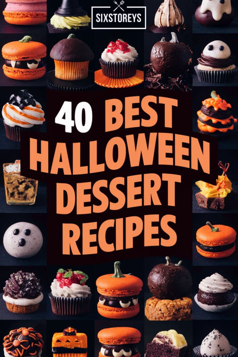 Best Halloween Desserts Recipes Halloween Desserts Recipes, Creepy Cookies, Spooky Desserts, Halloween Dessert Recipes, Spooky Cupcakes, Spooky Sweets, Halloween Food Desserts, Halloween Dessert, Cookies Easy