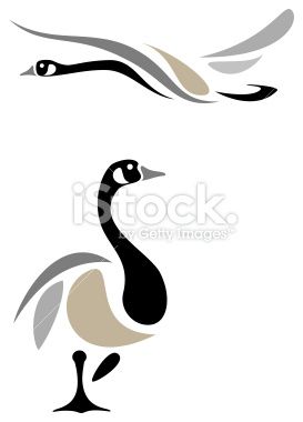 Stensil Bunga, Goose Drawing, Goose Tattoo, Canada Geese, Siluete Umane, Stencil Patterns, Abstract Drawings, Stencil Art, Bird Drawings