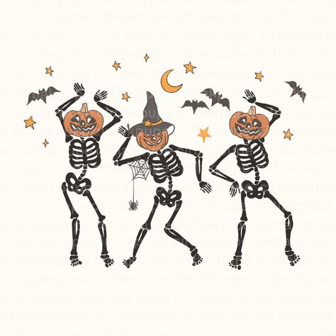 Retro Dancing, Skeletons Dancing, Retro Skeleton, Skeletons Halloween, Skeleton Drawings, Halloween Wallpaper Cute, Skeleton Png, Skeleton Pumpkin, Cute Skeleton