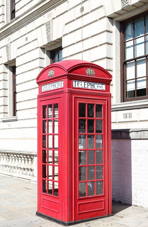 Red phone booth