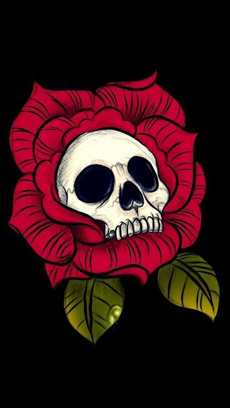 Skull Rose Drawing, Cherub Art, Sketchbook Portrait, Mexican Culture Art, Skull Flower, Skull Artwork, Skeleton Art, Skull Drawing, Halloween Drawings