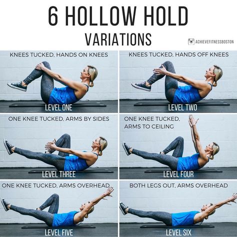 Achieve Fitness on Instagram: “LEARN THESE HOLLOW HOLD PROGRESSIONS! - What’s up, Achievers?! @laurenpak22 here and today we’re talking core strength! We love hollow…” Hollow Hold, Abs Core Workout, Best Abdominal Exercises, Beginner Ab Workout, Cable Workout, Yoga Handstand, Best Chest Workout, Ab Core Workout, Killer Abs