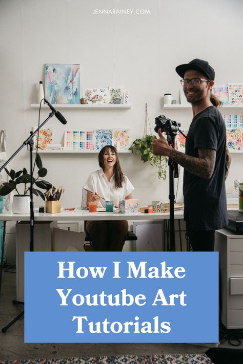 Here's how to make art tutorials for YouTube. If you are interested in the BTS of a YouTube art channel or want to start making your own art tutorials, this video will show you how to produce youtube art tutorials. Youtube Art Channel Ideas, Art Channel Ideas, Youtube Video Ideas For Artists, Youtube Art Video Ideas, Art Youtube Ideas, Art Video Ideas For Youtube, How To Start An Art Business, Youtube Art Channel, Youtube Backdrops