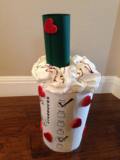 Starbucks "I Like You A Latte" Valentines Box Coffee Valentine Box Ideas, Starbucks Cup Valentine Box Ideas, Starbucks Valentine Box Ideas, Valentine's Boxes, Valentines Day Box, Girls Valentines Boxes, Diy Valentines Box, Valentine Boxes For School, Kids Valentine Boxes