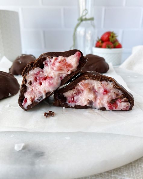 Vegan Yogurt Bark, Chocolate Covered Strawberry Yogurt, Krave Cereal, White Chocolate Mocha Coffee, Strawberry Yogurt Clusters, Strawberry Clusters, Strawberry Yogurt Bites, Raspberry Coconut Cake, Chocolate Mocha Coffee