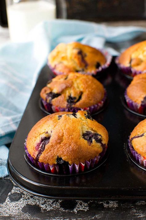 Greek yogurt blueberry muffins - a light, airy and delicious recipe! Recipe Using Plain Yogurt, Low Calorie Blueberry Muffins, Yogurt Blueberry Muffins, Ww Muffins, Greek Yogurt Blueberry, Greek Yogurt Blueberry Muffins, Blueberry Yogurt Muffins, Blueberry Streusel Muffins, Banana Zucchini