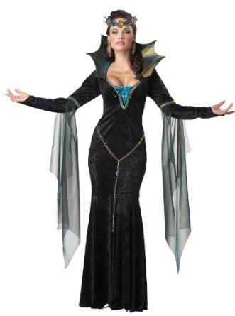 Evil Sorceress Witch Queen Costume Evil Queen Halloween Costume, Maleficent Halloween Costume, Sorceress Costume, Evil Sorceress, Wicked Witch Costume, Maleficent Halloween, Evil Queen Costume, Vampire Costumes, Carnival Dress