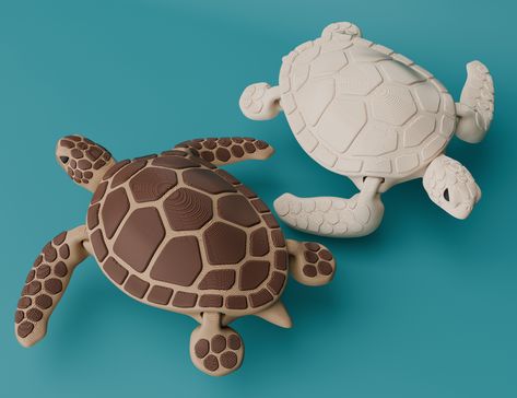 3d Tiskárna, Baby Sea Turtle, Green Sea Turtle, Turtle Art, Red Sparkle, Baby Turtles, Whale Shark, Green Sea, 3d Printable