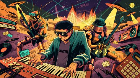 Peter Adams, Funk Music, Disco Funk, Music Illustration, Poster Illustration, Fiesta Party, Depth Of Field, Of Aesthetic, Music Producer