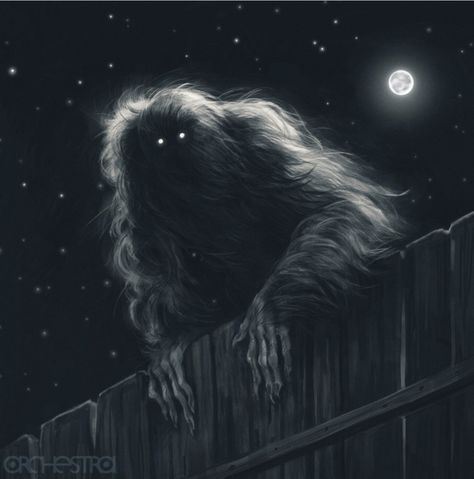 Disturbing Art, American Folklore, Bigfoot Art, Creature Fantasy, Horror Artwork, World Of Darkness, 다크 판타지, Monster Concept Art, Modern Fantasy