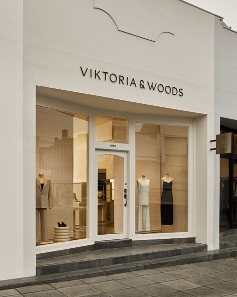 Viktoria & Woods’ Armadale Store - Project Feature - The Local Project - The Local Project Fashion Store Front Design, Simple Retail Store Design, Facade Store Design, Store Front Design, Boutique Architecture, Store Entrance, Store Architecture, Store Aesthetic, Trade Show Design