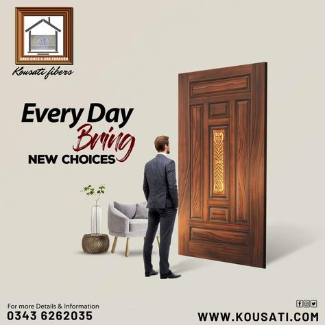 Contact Us Tody 📞 +923436262035

BUY FROM DIRECT SOURCE www.Kousati.com.pk
•
• 
🇵🇰 No 1 RELIABLE & GENUINE DOORs PLAce
•
•
We GUARANTEE YOUR CONFIDENCE

#Kousati #fiberdoors #doors #lifetime #gurentee #waterproof#Heatproof#
#antitermite#AllPakistan ##weatherresistant #foryou #forlife #construction #building #pakistan #allpakistan #products #interiordesigner #interiordesignideas #fiberart #doors ##Gujranwala Door Social Media Post Design, Door Creative Ads, Door Poster, Social Media Branding Design, Door Picture, Marketing Poster, Video Animation, Ad Creative, Branding Design Inspiration