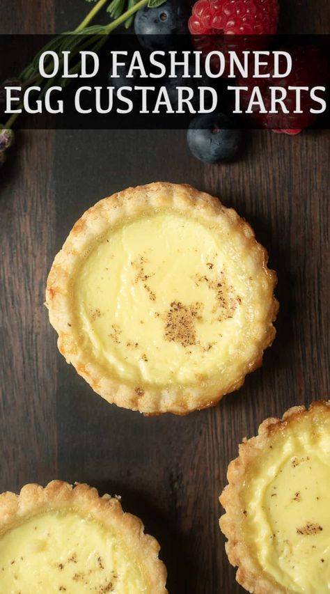 Custard Quiche, Recipes Using Custard, Old British Recipes, Old Fashion Meals, Custard Tart Recipe Easy, British Custard, British Pastry, Dessert Recipes Custard, Dessert With Custard