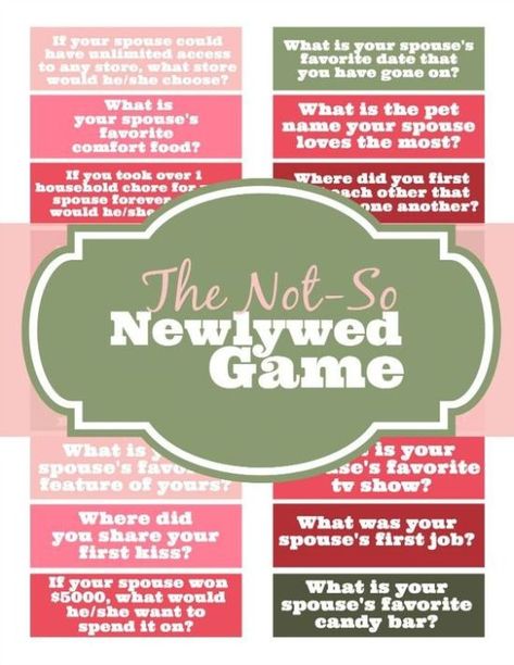 10 Couples Activities To Do At Home Not So Newlywed Game, Question Games For Couples, Anniversary Party Games, Couples Game Night, Anniversary Games, Games For Couples, Marriage Retreats, Newlywed Game, 50th Wedding Anniversary Party