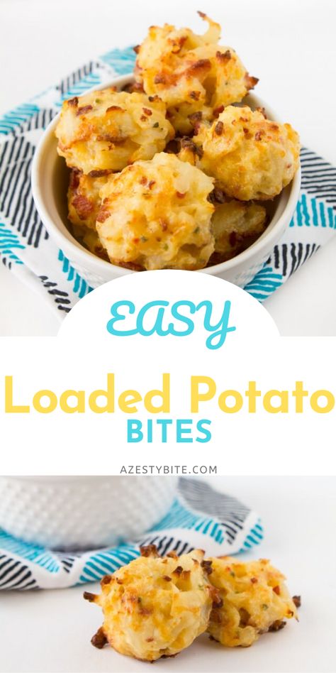 Loaded Potato Cocktail Bites, Potatoe Appetizer Crockpot, Potato Skin Bites Appetizers, Appetizer Potato Recipes, Easy Appetizers Potato, Easy Small Bites Party Appetizers, Easy Appetizers With Potatoes, Loaded Potato Bites Appetizers, Potato Finger Food Appetizers