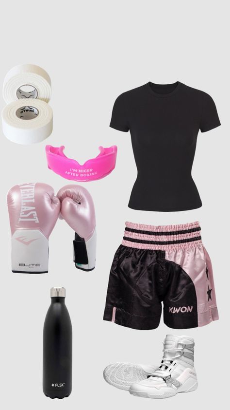 Kickboxing Hairstyles, Boxing Clothes Women, Girl Boxing Outfit, Boxing Hairstyles For Women, Boxing Hairstyles, Baddies Hairstyle, Boxing Outfit For Women, Boxing Outfits, Kickboxing Women