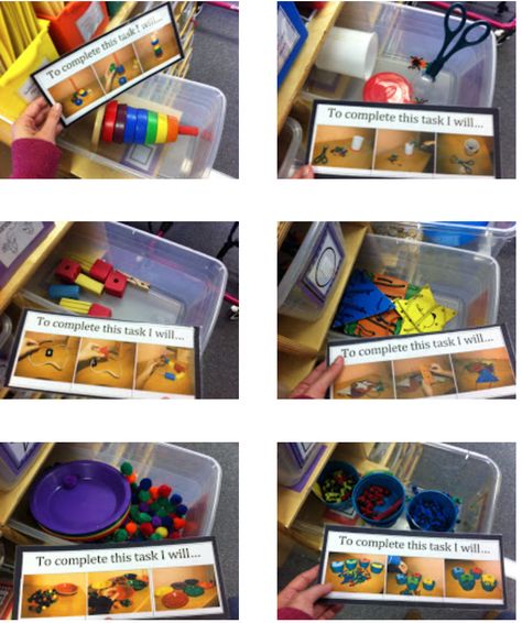 Teacch Classroom Setup, Resource Room Ideas, Sen Classroom Ideas, Teacch Activities, Teacch Tasks, Reception Classroom, Independent Work Stations, Visual Supports, Independent Activities