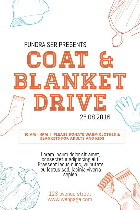 Copy of Coat and Blanket drive flyer template | PosterMyWall Coat And Blanket Drive, Clothing Drive Ideas, Coat Drive Flyer, Clothing Drive Flyer, Brewery Decor, Coat Drive, Office Things, Drive Poster, Fun Christmas Party Games