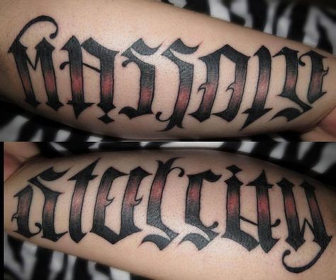 18 Awesome Ambigram Tattoos That'll Make You Look Twice Reversible Tattoos, Ambigram Tattoos, Mirror Tattoos, Ambigram Tattoo, Word Art Design, Fancy Cookies, Tattoos Designs, You're Not Alone, Tattoos Ideas