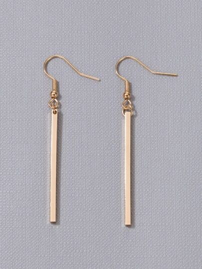 Search earrings | SHEIN USA Silver Bar Earrings, Punk Earrings, Gold Bar Earrings, Stick Earrings, Ear Earrings, Silver Bars, Bar Earrings, Gold Bar, Modern Earrings