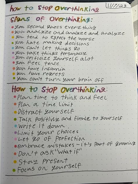 When Life Gets Tough, Stop Overthinking, Writing Therapy, Quotes Inspirational Positive, Bullet Journal Writing, Write It Down, Self Care Routine, Journal Writing, Self Improvement Tips