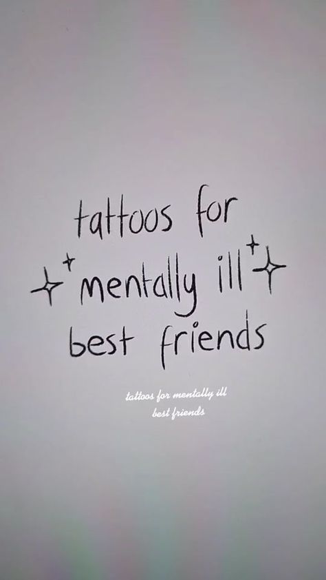 #tattoodesigns Hashtag Videos on TikTok Best Friend Tattoo Quotes, Small Friendship Tattoos, Small Best Friend Tattoos, Matching Bff Tattoos, Small Sister Tattoos, Bible Tattoos, Small Matching Tattoos, Matching Best Friend Tattoos, Health Tattoo