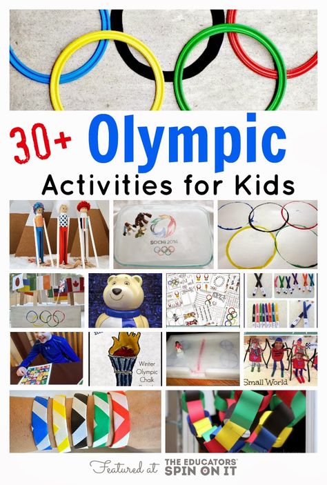 The Educators' Spin On It: Winter Olympic Activities for Kids Olympic Activities For Kids, Olympic Themed Activities, Winter Olympics Activities, Olympic Activities, Preschool Olympics, Olympic Games For Kids, Olympic Idea, Kids Olympics, Olympic Crafts