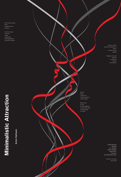 Minimalistic Attraction: Armin Hofmann on Behance Armin Hofmann, Graphic Design University, Minimalistic Poster, Research Poster, Graphic Design Style, History Posters, Swiss Style, Swiss Design, Design Department