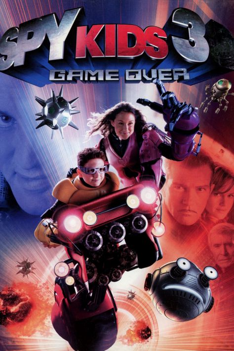 2003's Spy Kids 3D Game Over (960×1440) Game Over Movie, Spy Kids 3, Daryl Sabara, Full Mon, Alexa Vega, Carla Gugino, Spy Kids, 3d Games, Kids' Movies