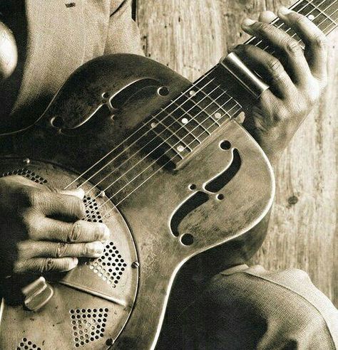 #instrumentoftheday #dobro #dobroguitar A precursor to the steel guitar, the Dobro was invented by the #dopyerabrothers in the 1920s and modeled after the Hawaiian "slack" or resonator #guitar.  #music #musiceducation #musichistory #accessharmony #discovermusic #Rhythmnnews Old Guitar, Resonator Guitar, Slide Guitar, Delta Blues, Blues Musicians, Jazz Art, Steel Guitar, Its A Mans World, Beautiful Guitars