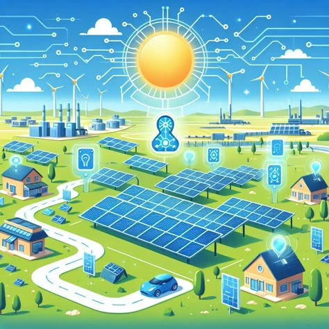 🌞 AI in Solar Energy: AI optimizes solar panel placement and energy distribution. What if AI could make solar power universally accessible? #SolarEnergy #AIRenewables Solar Power Illustration, Solar Panel Poster Design, Green Technology Poster, Solar Energy Poster, Energy Conservation Poster, Conservation Poster, Diy Solar Power System, Solar Energy Design, Energy Poster