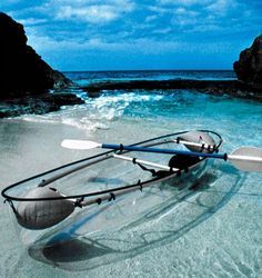 clear kayak Polycarbonate Transparent Sea Kayak Clear Bottom Boats Pool With Shade, Roatan, Canoe And Kayak, Bora Bora, Dream Vacations, Design Branding, Honduras, The Great Outdoors, Places To See