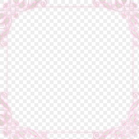 Cute Frame Transparent Png, Kawaii Border Png, Transparent Border Png, Png Borders Frames, Lace Frame Png, Frame Png Aesthetic, Pink Border Frame, Pink Frame Png, Square Border Png