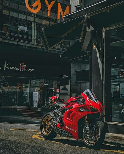 Red Motorcycle, Ducati Panigale, Ducati, Bike, Gym, Red, Instagram